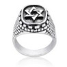Sterling Silver Star of David and Western Wall Ring