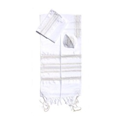Gabrieli Handwoven White Silk Tallit S... | Gabrieli Hand Woven Tallit
