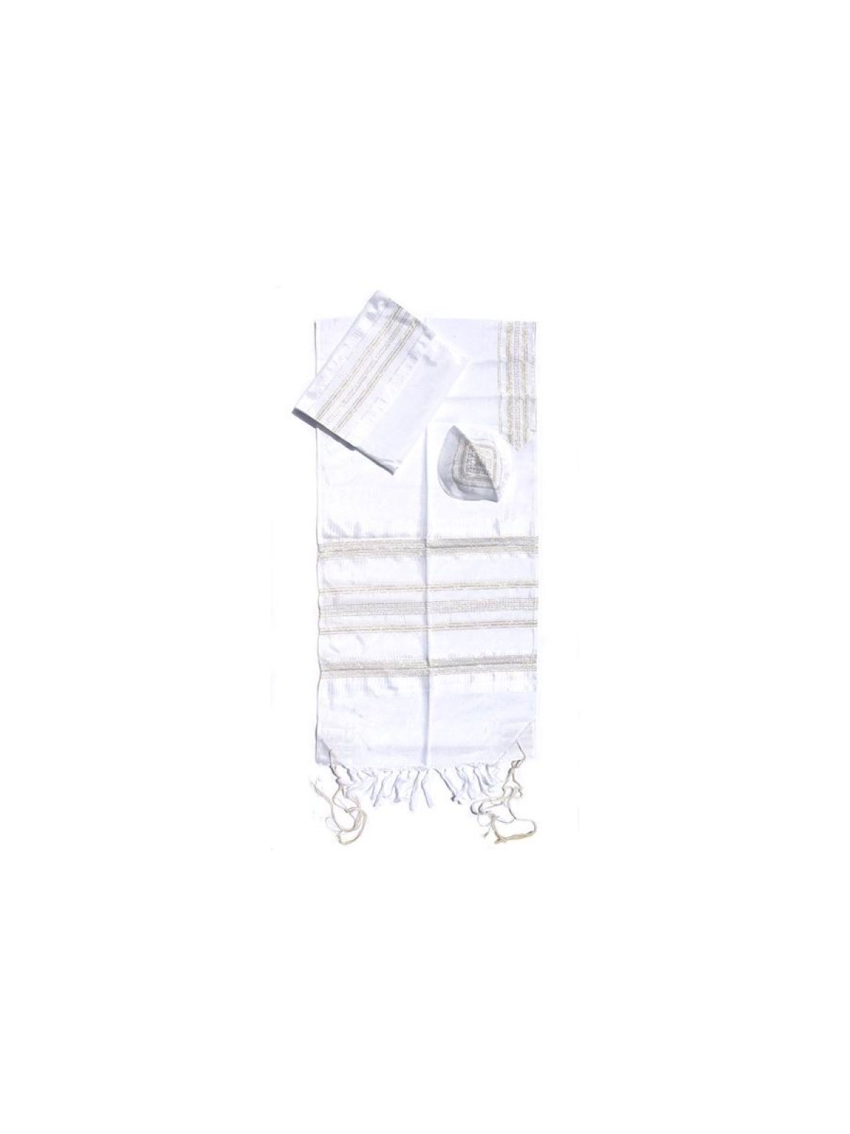 Gabrieli Handwoven White Silk Tallit S... | Gabrieli Hand Woven Tallit