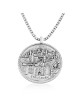 Collier de pièces de monnaie de l’ancienne Jérusalem en argent sterling