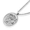 Sterling Silver Old Jerusalem Coin Necklace