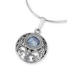 Rafael Jewelry Roman Glass and Silver Ball Necklace
