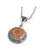 Rafael Jewelry Collier en argent sterling avec psaume 23 et étoile de David