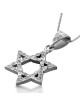 Collier Deluxe Étoile de David en Or Blanc et Diamants