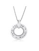 Grand collier de roue en argent - Shema Yisrael (Deutéronome 6:4)