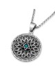 Collier décoratif en argent sterling Psaume 91 avec étoile de David avec C