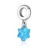 Marina Jewelry Blue Opal Star of David Pendant Charm