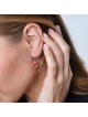 Marina Jewelry 925 Sterling Silver Leverback Earrings With Pomegranate