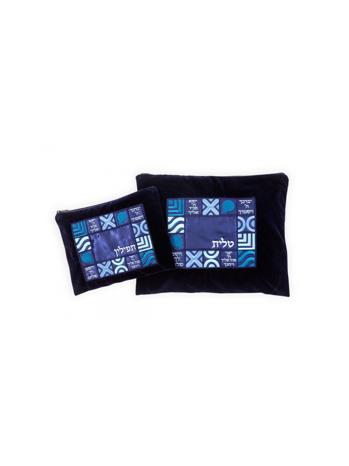 Ronit Gur Velvet Tallit and Tefillin Bags S... | Talit & Tefillin Bags