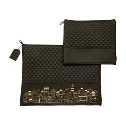 Black Faux Leather Tallit and Tefillin Bag ... | Talit & Tefillin Bags