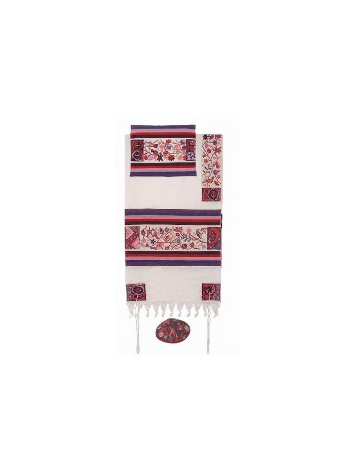 Yair Emanuel Hand Embroidered Woven Cotto... | Jewish Gift from Israel