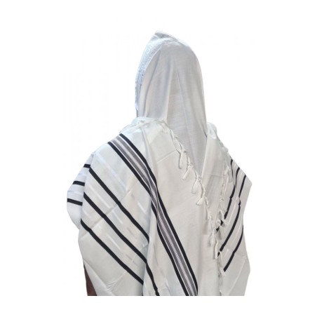 Acrylic Non Slip Tallit Textured Checke... | Traditional Prayer Shawls