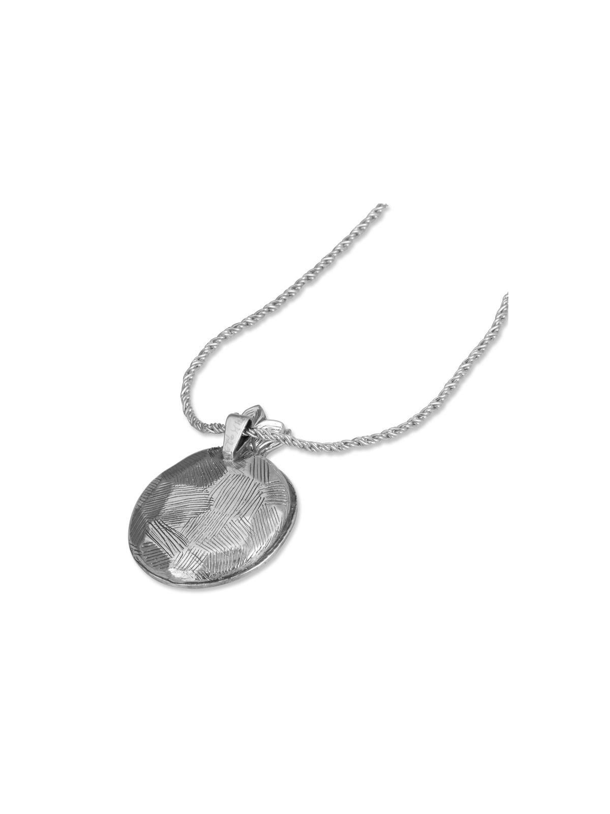 Sterling Silver and 9K Gold Pomegranate Necklace with Garnet Stones -