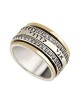 Ani LeDodi Deluxe Spinner Ring in 9K Yellow Gold and 925 Sterling Silv