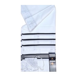 Acrylic Non Slip Tallit Textured Checke... | Traditional Prayer Shawls