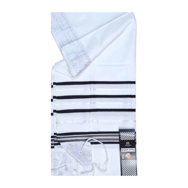 Acrylic Non Slip Tallit Textured Checke... | Traditional Prayer Shawls