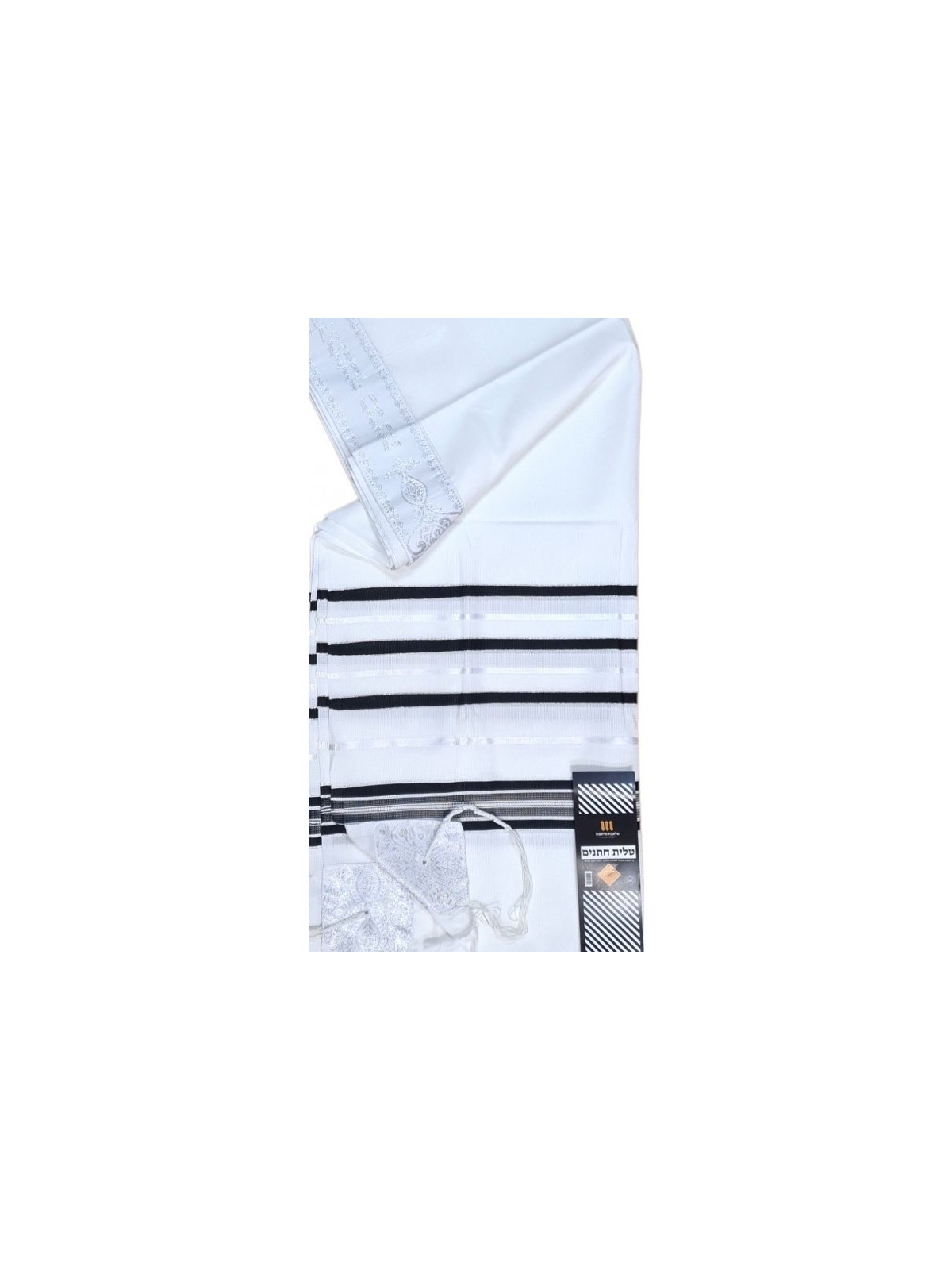 Acrylic Non Slip Tallit Textured Checke... | Traditional Prayer Shawls