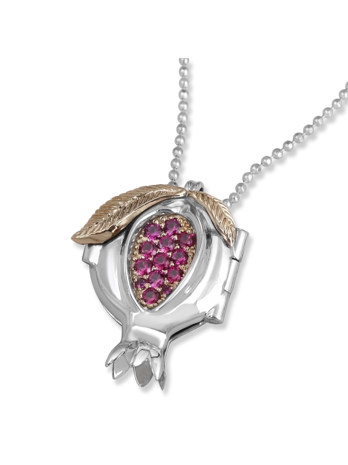 Rafael Jewelry Argent sterling et or 14 carats Shema Yisrael Grenade