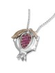 Rafael Jewelry Argent sterling et or 14 carats Shema Yisrael Grenade