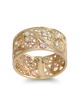 Rafael Jewelry Bague à motif floral en or 14 carats (avec 23 diamants)
