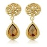 14K Gold and Citrine Drop Earrings