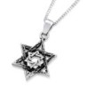 Sterling Silver Layered Star of David Necklace