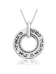 Grand collier de roue en argent - My Soul Loves (Cantique des Cantiques 3:4)