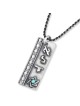 Pendentif Kabbale en argent sterling 925 fait à la main avec pierre d'opale - Divine