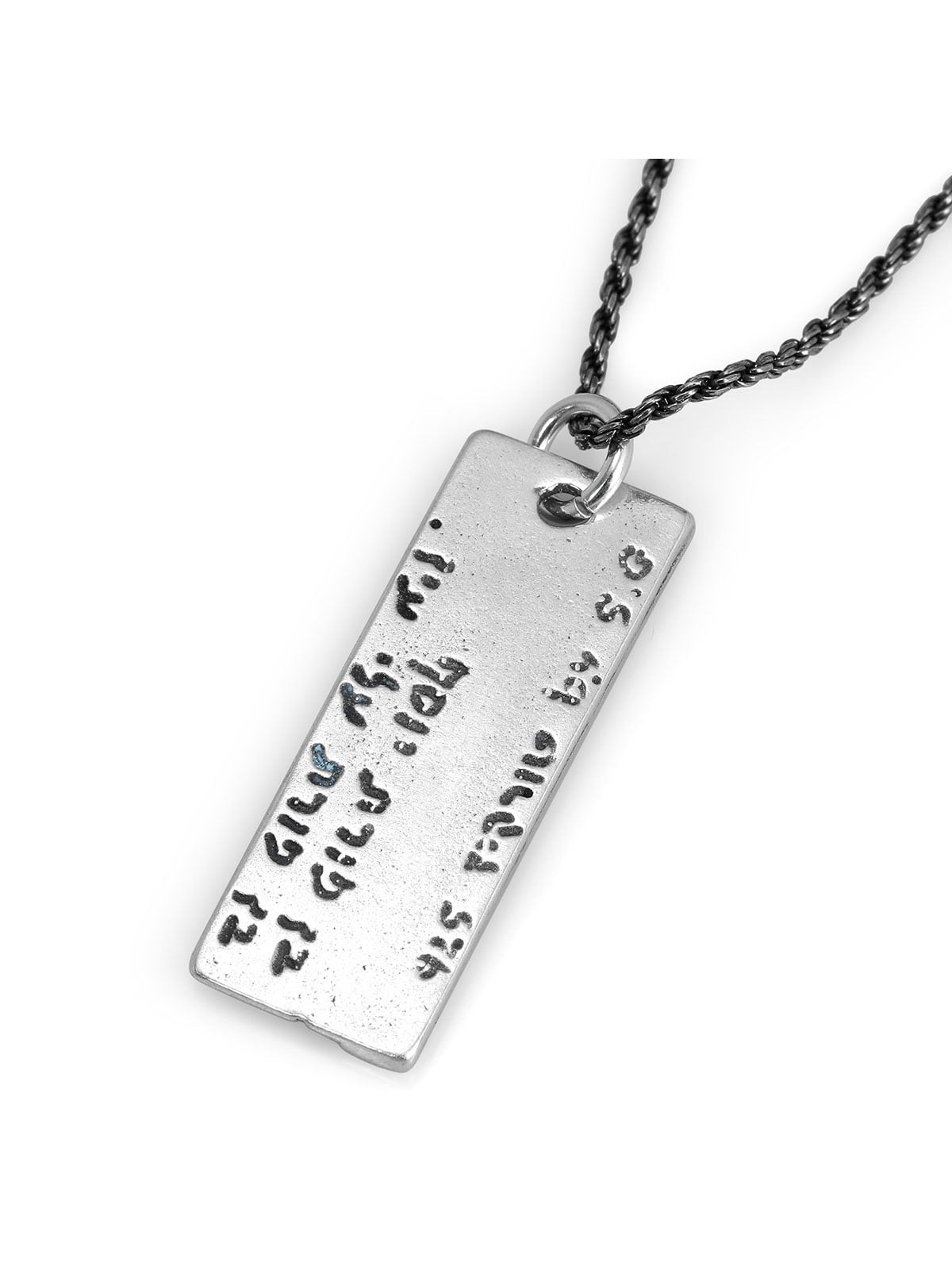 Pendentif Kabbale en argent sterling 925 fait à la main avec pierre d'opale - Divine