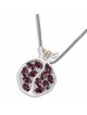 Rafael Jewelry Grande Grenade en Argent Sterling 925 et Or 9K avec
