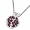 Rafael Jewelry Large Pomegranate 925 Sterling Silver and 9K Gold with