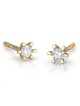 14K Gold 6-Prong Diamond Stud Earrings 0.24 ct (Choice of Color)