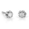 14K Gold Pronged Diamond Stud Earrings (Choice of Color)