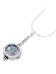 Roman Glass and Silver Long Necklace