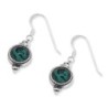 Rafael Jewelry Eilat Stone and Silver Circle Earrings