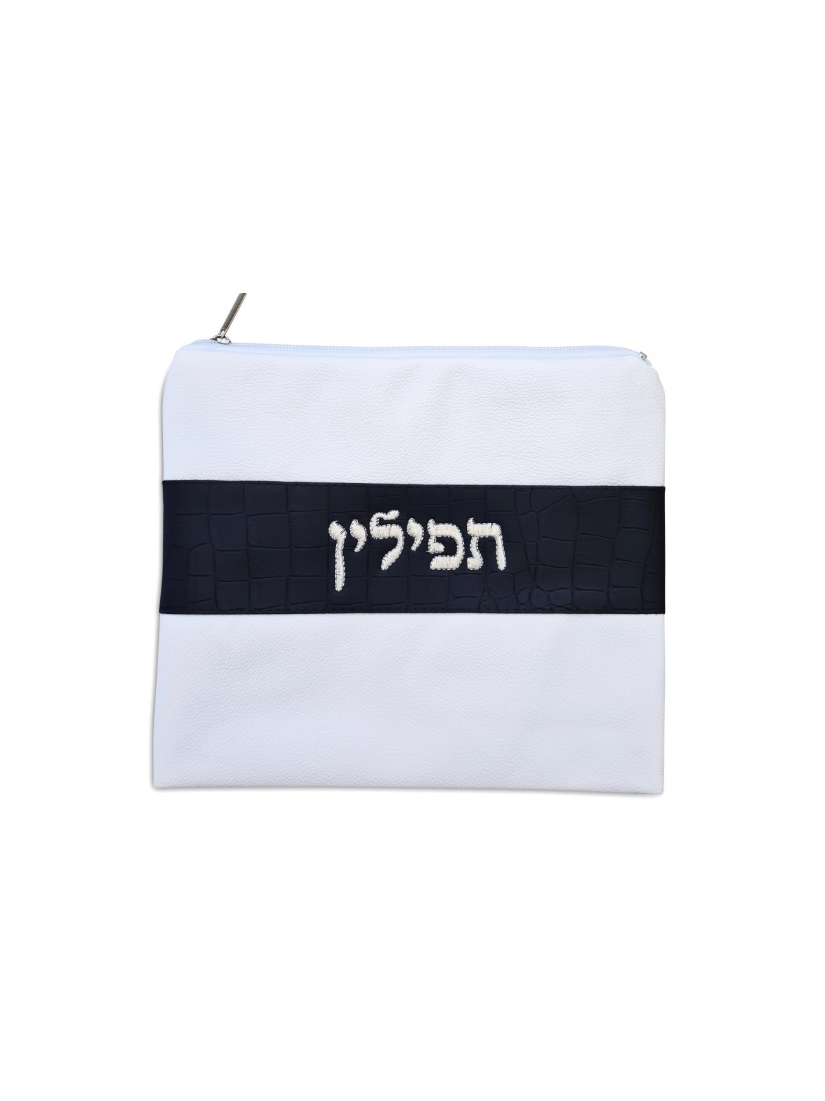 Faux Leather White Tallit and Tefillin Bag ... | Talit & Tefillin Bags