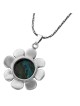 Sterling Silver and Eilat Stone Daisy Necklace