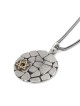 Mur de Jérusalem : Collier pendentif étoile de David en argent et or