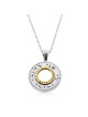 Beloved: Silver & Gold Spinning Wheel Necklace (Song of Songs 6:3)