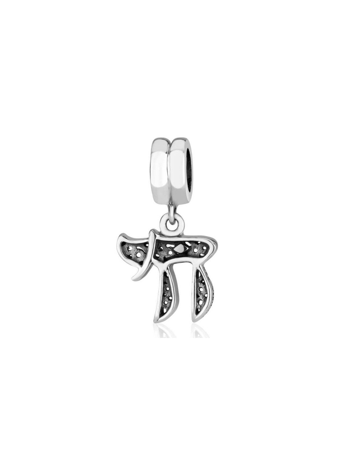 Marina Jewelry Charm pendentif Chai en argent