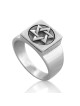 Sterling Silver Multi Shaped Star of David Ring