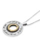 Silver & Gold Spinning Wheel Necklace - My Soul Loves (Song of Songs 3