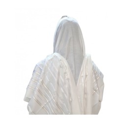Acrylic Non Slip Tallit Textured Checke... | Traditional Prayer Shawls