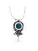 Eilat Stone and Silver Pomegranate Necklace