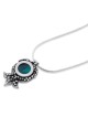 Eilat Stone and Silver Pomegranate Necklace