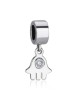 Marina Jewelry Pendentif Hamsa en Argent Sterling avec Zircone Cubique