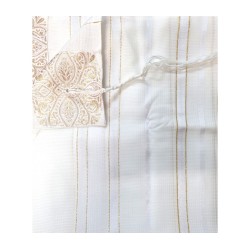 Acrylic Non Slip Tallit Textured Checke... | Traditional Prayer Shawls