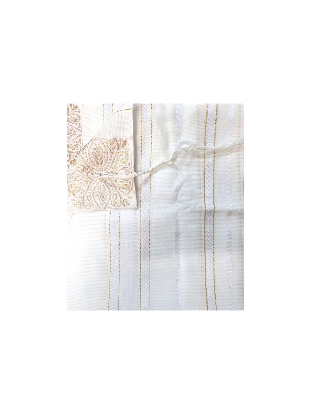 Acrylic Non Slip Tallit Textured Checke... | Traditional Prayer Shawls