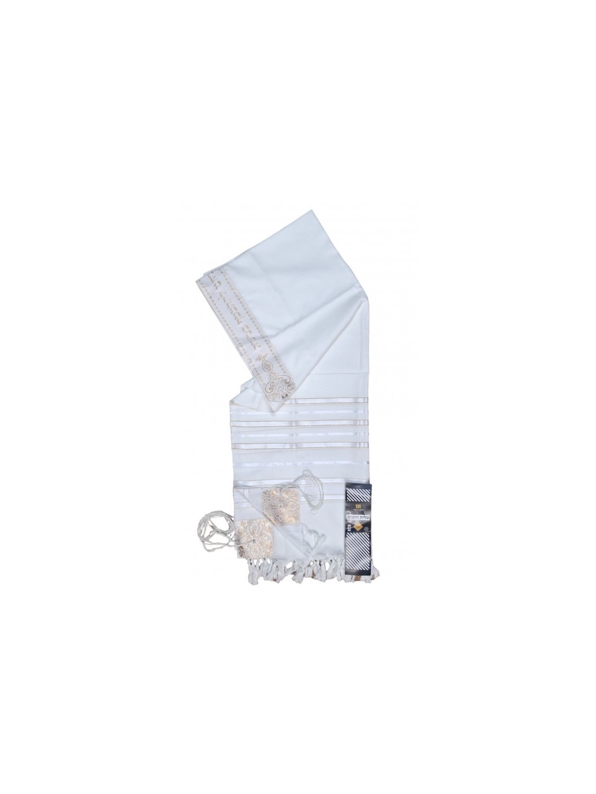 Acrylic Non Slip Tallit Textured Checke... | Traditional Prayer Shawls