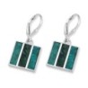 Rafael Jewelry Sterling Silver and Eilat Stone Satelite Earrings